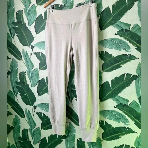 RBX Cream Fleece Jogger Pants Size M - Picture 1 of 8